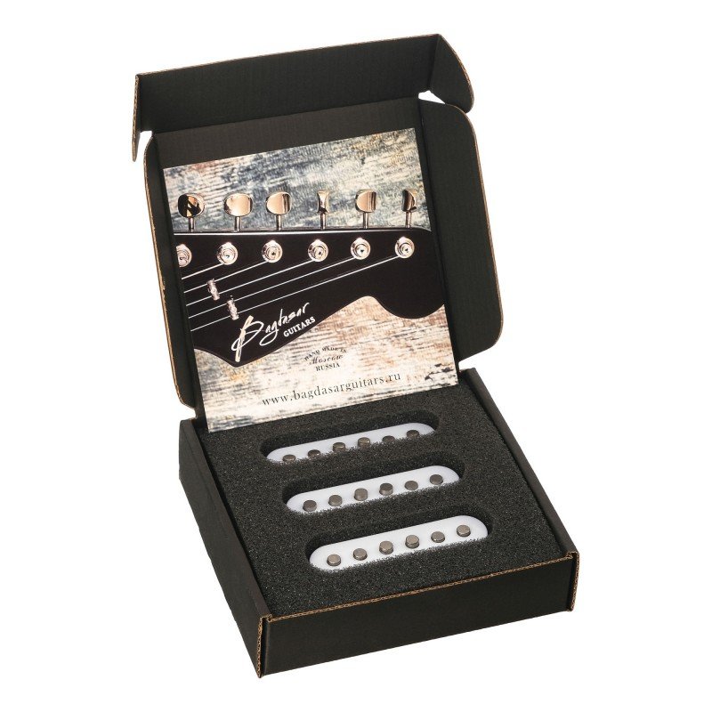 BGP401SW True Vintage Stratocaster Комплект магнитных звукоснимателей, белый, Bagdasar guitars