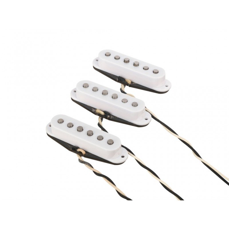 BGP401SW True Vintage Stratocaster Комплект магнитных звукоснимателей, белый, Bagdasar guitars