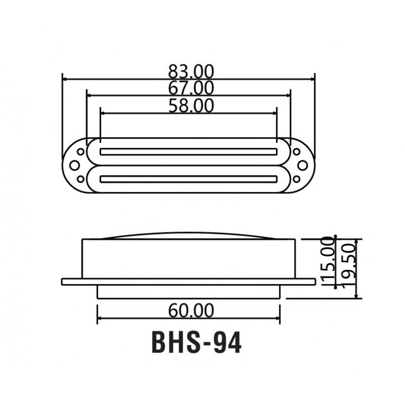 BHS-94ANeck-BK Звукосниматель магнитный, сингл, нековый, черный, Belcat
