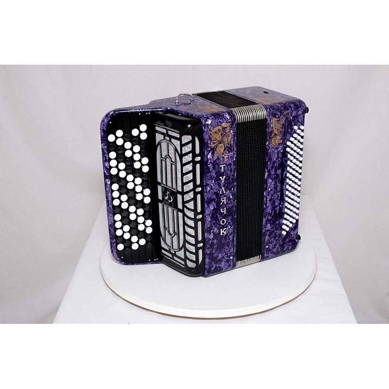 BN-55-BK Баян ученический двухголосный "Тулячок" 77/46х80/41-II, Тульская гармонь