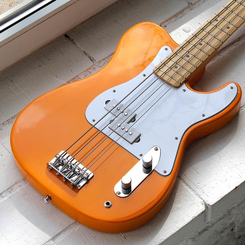BREED-42-bass Бас-гитара, оранжевая, Kononykheen Guitars