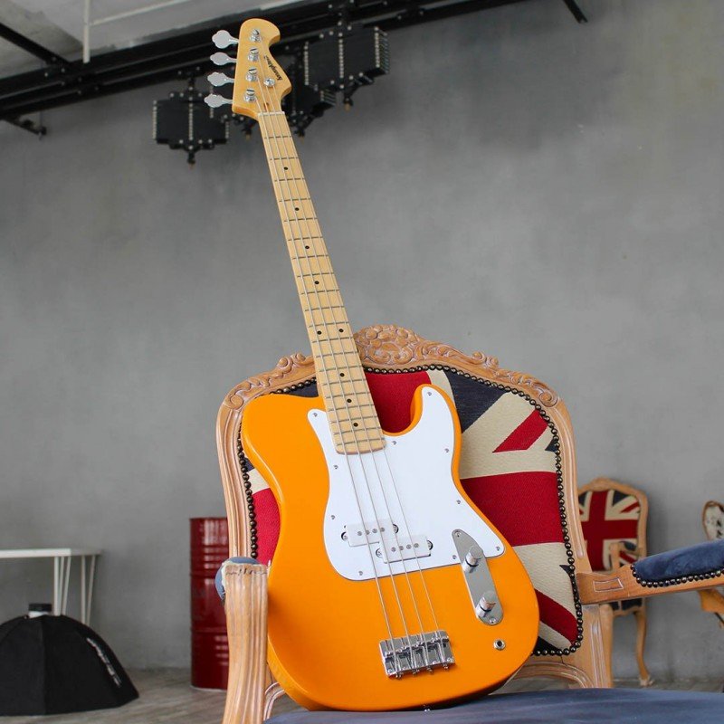 BREED-42-bass Бас-гитара, оранжевая, Kononykheen Guitars