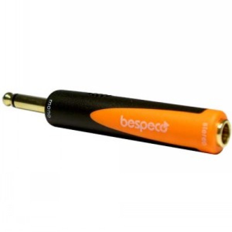 Bespeco SLAD145 Переходник 6,3 mm mono jack M / 6,3 mm stereo jack F Bespeco SLAD145 Переходник 6,3 mm mono jack M / 6,3 mm stereo jack F