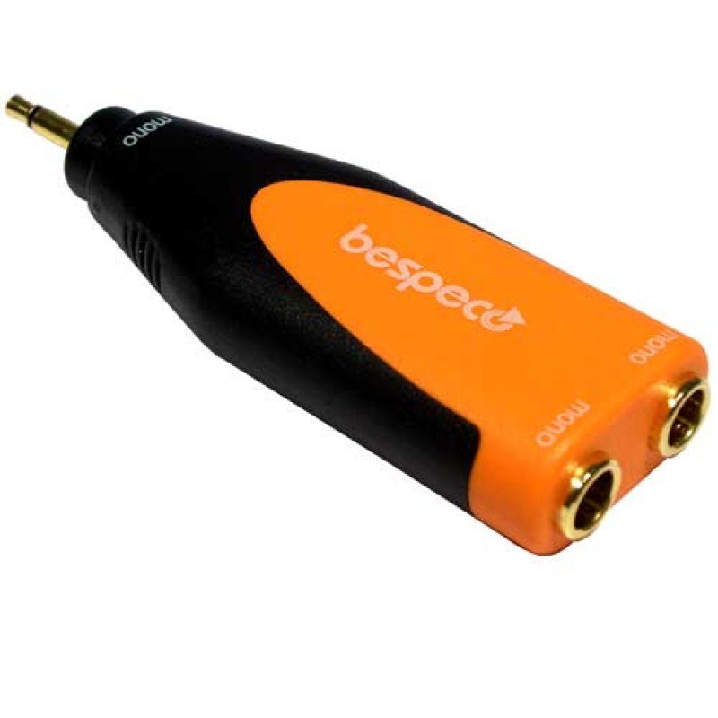 Bespeco SLAD165 Переходник 3,5 mm. mono jack M / 2х 6,3 mm. mono jack F Bespeco SLAD165 Переходник 3,5 mm. mono jack M / 2х 6,3 mm. mono jack F