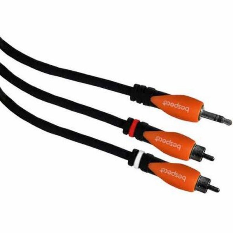 Bespeco SLYMSR300 Кабель готовый серии "SILOS", JACK stereo 3,5mm - 2 x RCA male, длина 3 м Bespeco SLYMSR300 Кабель готовый серии "SILOS", JACK stereo 3,5mm - 2 x RCA male, длина 3 м