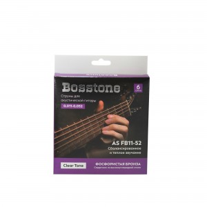 Bosstone AS FB11-52 Струны для акустической гитары фосфор-бронза в вакуумной упаковке
