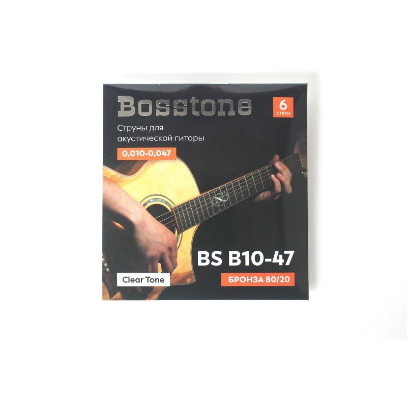 Bosstone BS B10-47 Комплект из 6-ти струн для акустической гитары бронза Bosstone BS B10-47 Комплект из 6-ти струн для акустической гитары бронза
