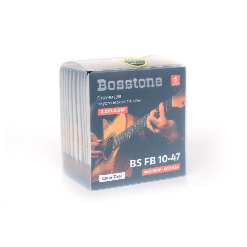 Bosstone BS FB10-47 Комплект из 6-ти струн для акустической гитары фосфор бронза Bosstone BS FB10-47 Комплект из 6-ти струн для акустической гитары фосфор бронза