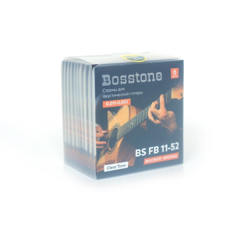 Bosstone BS FB11-52 Комплект из 6-ти струн для акустической гитары Bosstone BS FB11-52 Комплект из 6-ти струн для акустической гитары