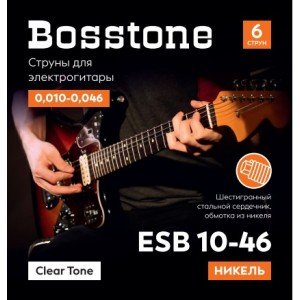 Bosstone ESB 10-46 Струны для электрогитары из стали с никелевым покрытием