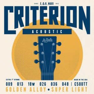 C500TT Criterion Комплект струн для акустической гитары, бронза 80/20, 9-48, La Bella