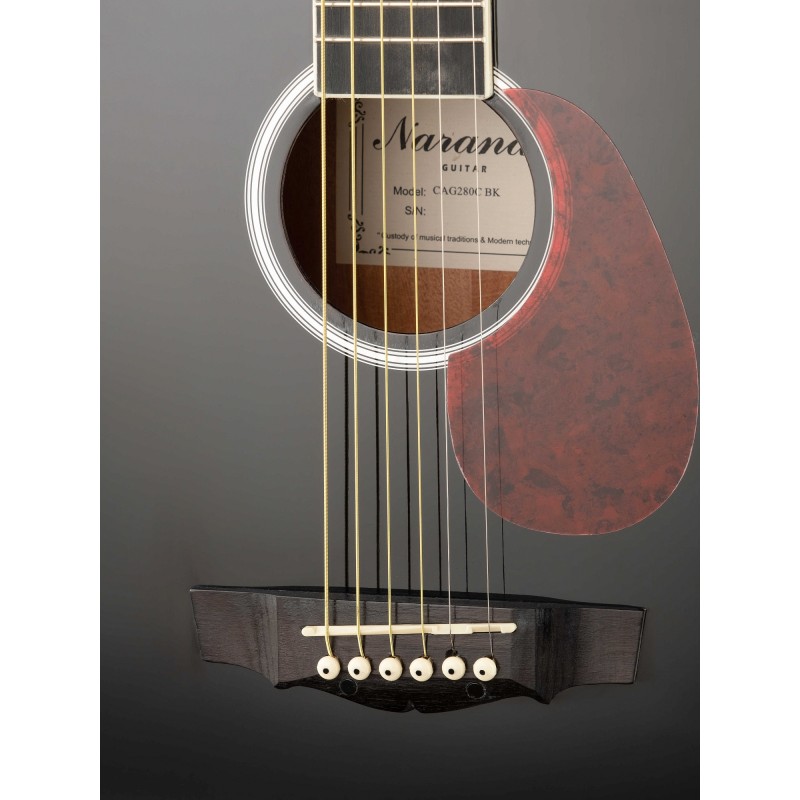 CAG280CBK Акустическая фолк-гитара с вырезом Naranda