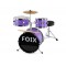 CDF-1096PR Барабанная установка детская, фиолетовая, Foix