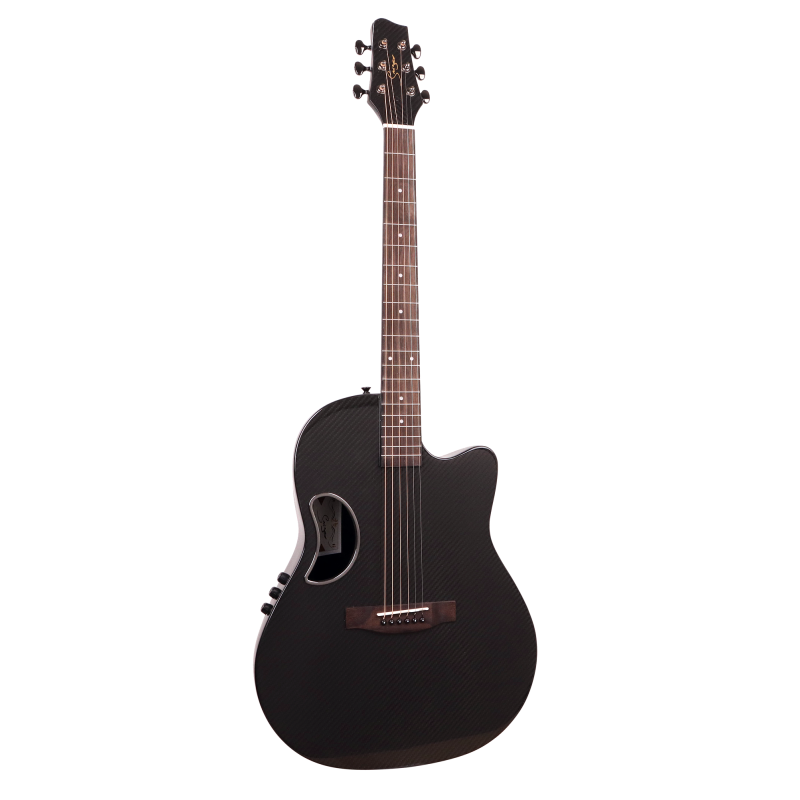 CE-2021-CF Электро-акустическая гитара, чёрная,Smiger