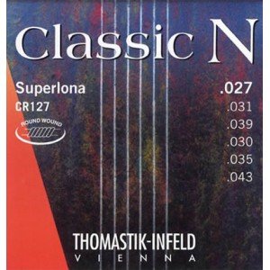 CR127 Classic N Комплект струн для классической гитары, нейлон/посеребренная медь 027-043, Thomastik
