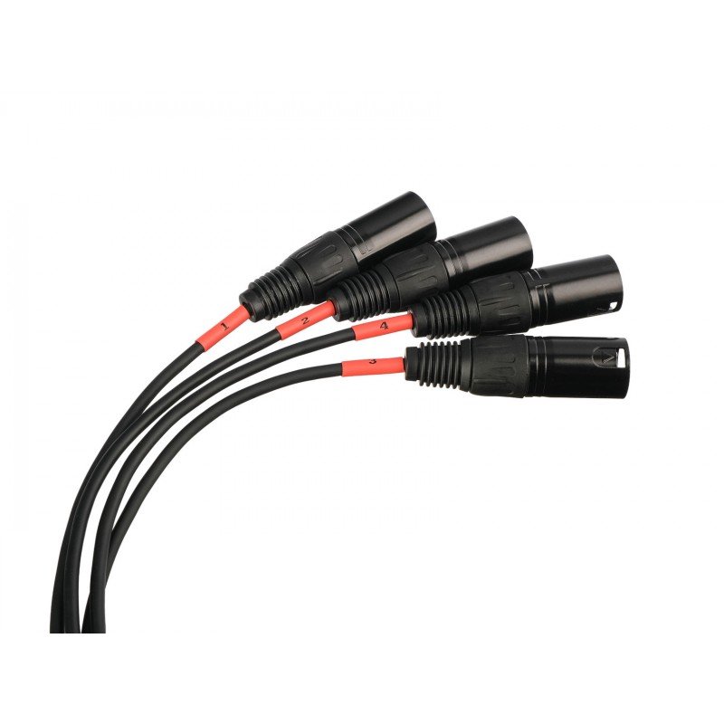 CXA031 DMX кабель, 4хXLR(3p)male - RJ-45, Soundking