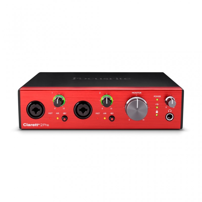 Clarett+2Pre Аудио интерфейс USB, 2 входа-4 выхода, Focusrite