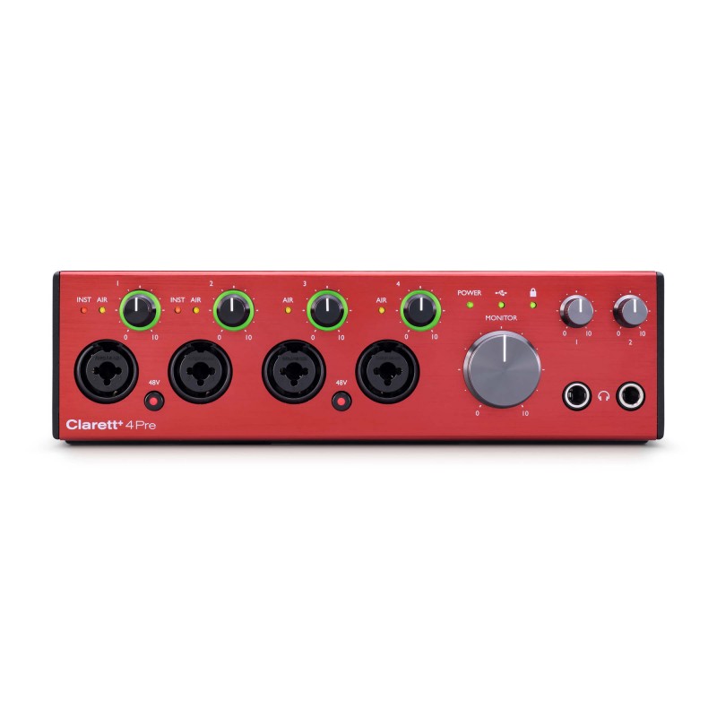 Clarett+4Pre Аудио интерфейс USB, 8 входов-4 выхода, Focusrite