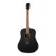 D-Black-43 Гитара акустическая, черная, Кунгурская Акустика