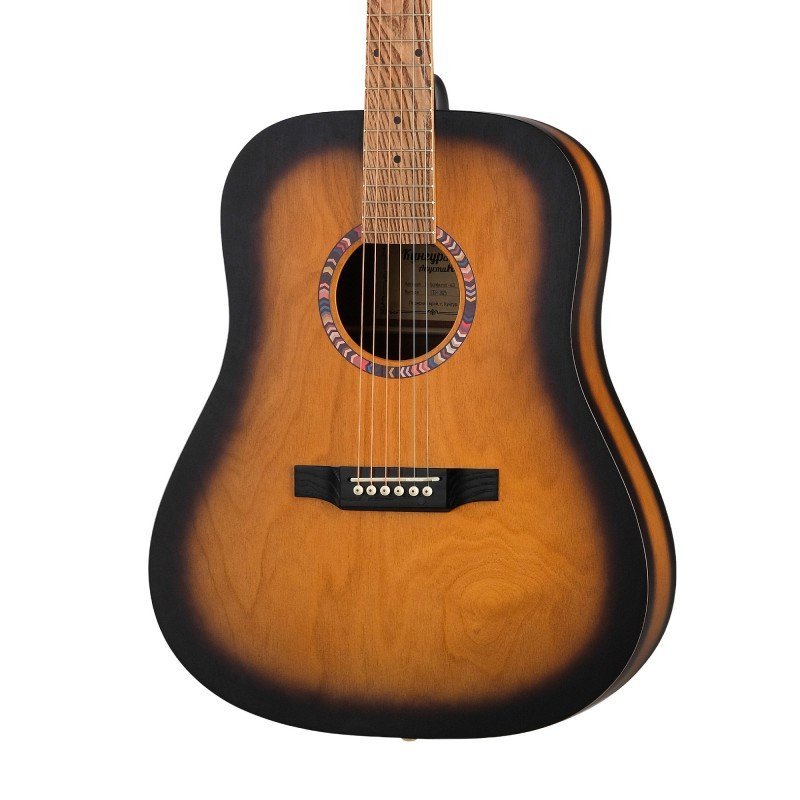 D-Sunburst-43 Гитара акустическая, санберст, Кунгурская Акустика