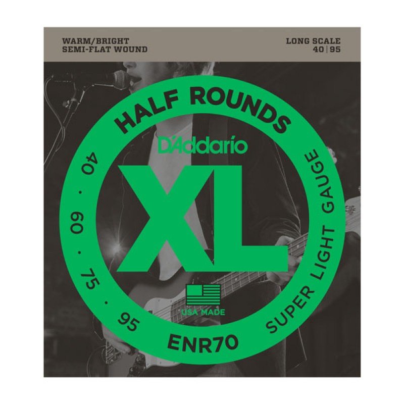 D'Addario ENR70 Набор 4 струны для бас-гитары D'Addario ENR70 Набор 4 струны для бас-гитары
