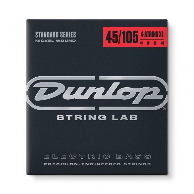 DBN45105XL Комплект струн для бас-гитары, никелированные, Medium Light, 45-105, ExLong Scale, Dunlop DBN45105XL Комплект струн для бас-гитары, никелированные, Medium Light, 45-105, ExLong Scale, Dunlop