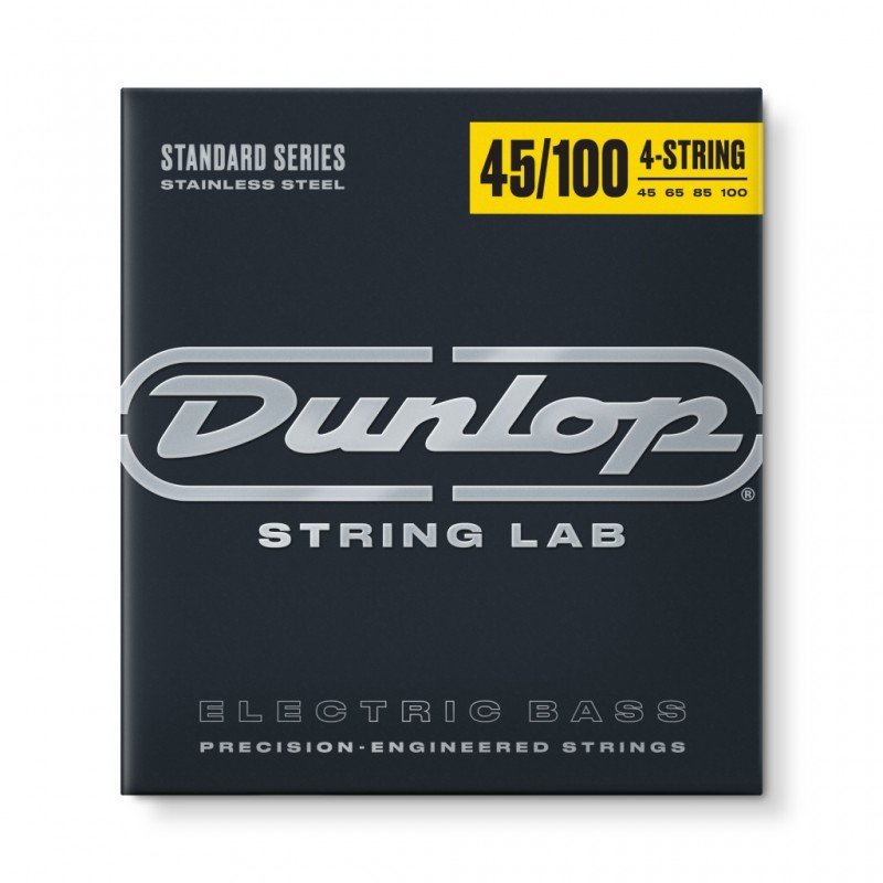 DBS45100 Комплект струн для бас-гитары, нерж.сталь, Medium Light, 45-100, Dunlop DBS45100 Комплект струн для бас-гитары, нерж.сталь, Medium Light, 45-100, Dunlop