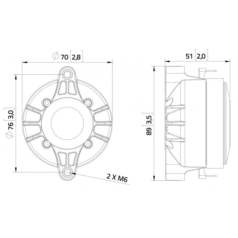DF10.101LE Драйвер ВЧ компрессионный, 30Вт, 8 Ом, Lavoce