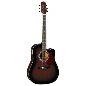 DG220CE-WRS Акустическая гитара со звукоснимателем, с вырезом Naranda