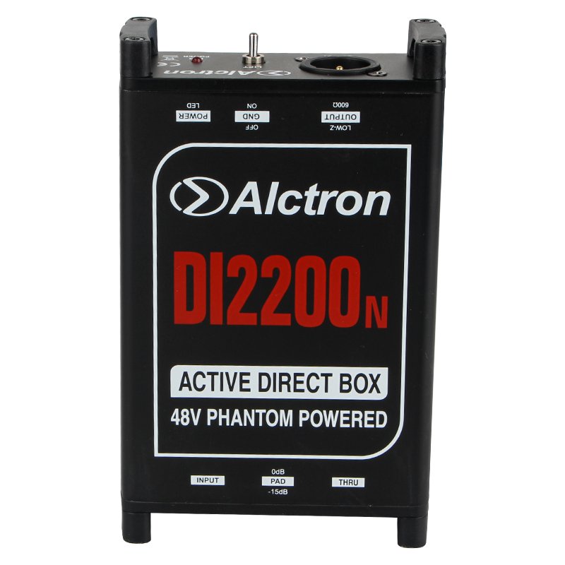 DI2200N D.I. Box Преобразователь акустического сигнала, активный, Alctron DI2200N D.I. Box Преобразователь акустического сигнала, активный, Alctron