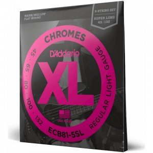 D'ADDARIO ECB 81-5SL - Струны для бас-гитары 5 струнной Даддарио D'ADDARIO ECB 81-5SL - Струны для бас-гитары 5 струнной Даддарио
