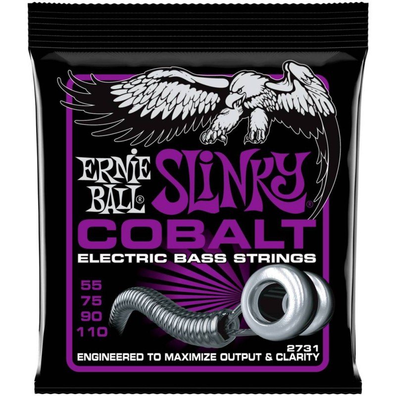 ERNIE BALL 2731 Cobalt Slinky Power 55-110 - Струны для бас-гитары Эрни Болл