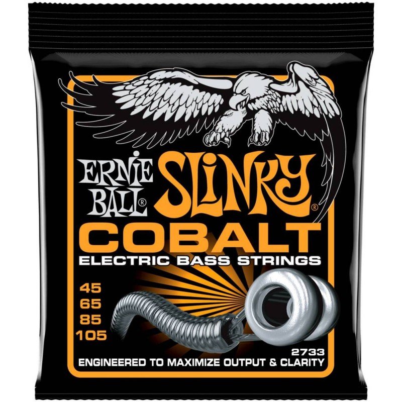 ERNIE BALL 2733 Cobalt Slinky Hybrid 45-105 - Струны для бас-гитары Эрни Болл