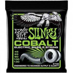 ERNIE BALL 2736 Cobalt Slinky 45-130 - Струны для бас-гитары 5 струнной Эрни Болл ERNIE BALL 2736 Cobalt Slinky 45-130 - Струны для бас-гитары 5 струнной Эрни Болл