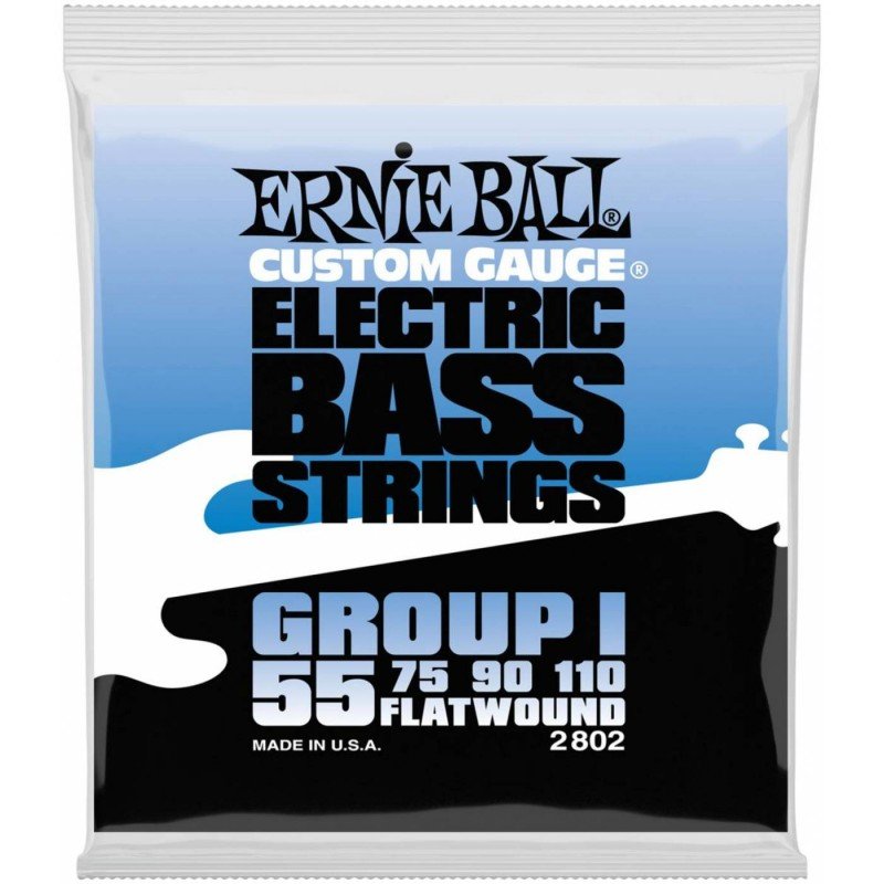 ERNIE BALL 2802 Flatwound 55-110 - Струны для бас-гитары Эрни Болл