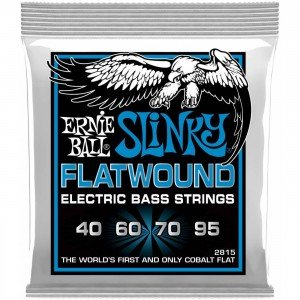 ERNIE BALL 2815 Flatwound Slinky Extra 40-95 - Струны для бас-гитары Эрни Болл ERNIE BALL 2815 Flatwound Slinky Extra 40-95 - Струны для бас-гитары Эрни Болл