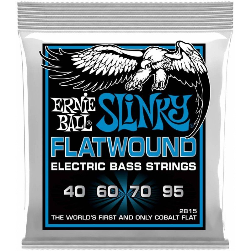 ERNIE BALL 2815 Flatwound Slinky Extra 40-95 - Струны для бас-гитары Эрни Болл