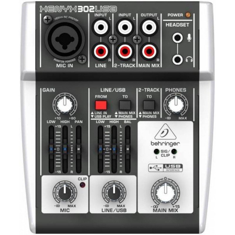 BEHRINGER XENYX 302USB - Микшерный пульт Беринджер