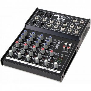 INVOTONE MX6 - микшерный пульт,2 микрофонных входа, XLR и балансный Jack,2... Инвотон INVOTONE MX6 - микшерный пульт,2 микрофонных входа, XLR и балансный Jack,2... Инвотон