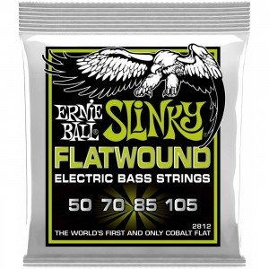 ERNIE BALL 2812 Flatwound Slinky Regular 50-105 - Струны для бас-гитары Эрни Болл ERNIE BALL 2812 Flatwound Slinky Regular 50-105 - Струны для бас-гитары Эрни Болл