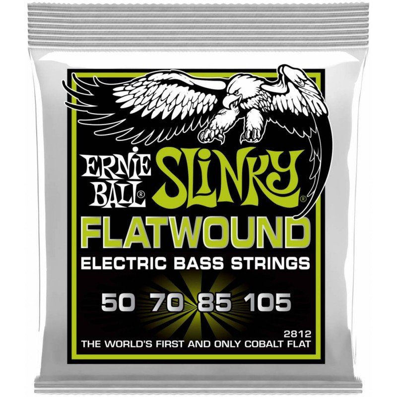 ERNIE BALL 2812 Flatwound Slinky Regular 50-105 - Струны для бас-гитары Эрни Болл