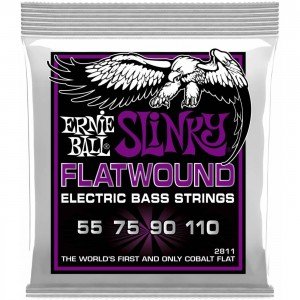 ERNIE BALL 2811 Flatwound Slinky Power 55-110 - Струны для бас-гитары Эрни Болл ERNIE BALL 2811 Flatwound Slinky Power 55-110 - Струны для бас-гитары Эрни Болл
