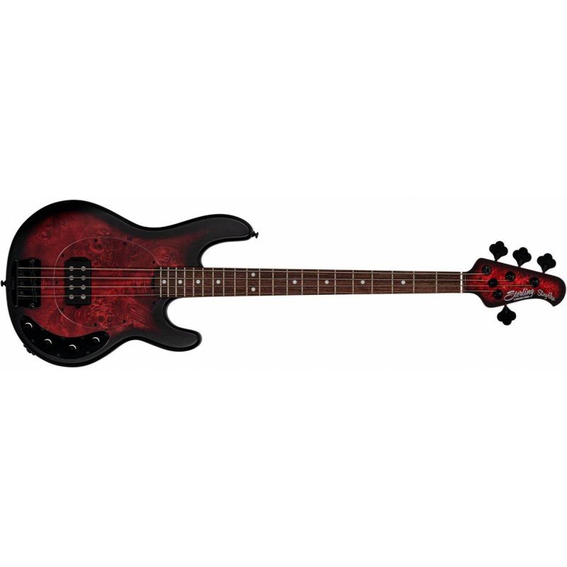 STERLING StingRay HH Dark Scarlet Burst - Бас-гитара 4 струны