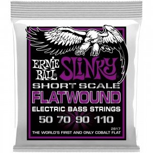 ERNIE BALL 2817 Flatwound Slinky Power Short Scale 50-110 - Струны для бас-гитары Эрни Болл ERNIE BALL 2817 Flatwound Slinky Power Short Scale 50-110 - Струны для бас-гитары Эрни Болл