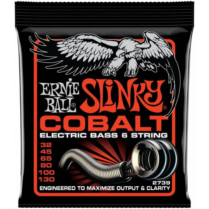 ERNIE BALL 2739 Cobalt Slinky 32-130 - Струны для бас-гитары Эрни Болл