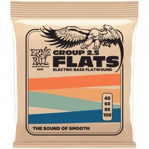 ERNIE BALL 2805 Flatwound Group 2.5 45-105 - Струны для бас-гитары Эрни Болл ERNIE BALL 2805 Flatwound Group 2.5 45-105 - Струны для бас-гитары Эрни Болл