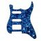 DPP-ST-BLP-HSS Защитная накладка электрогитары Stratocaster, HSS, синяя, D'Andrea