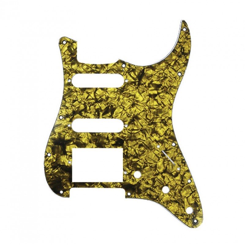 DPP-ST-GOP-HSS Защитная накладка электрогитары Stratocaster, HSS, золотая, D'Andrea DPP-ST-GOP-HSS Защитная накладка электрогитары Stratocaster, HSS, золотая, D'Andrea