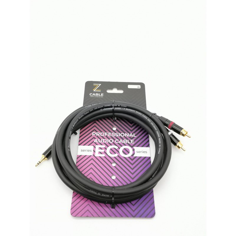 E32-3,5-2RCA-0900 Кабель аудио 3.5мм-2хRCA, 9м, ZZcable E32-3,5-2RCA-0900 Кабель аудио 3.5мм-2хRCA, 9м, ZZcable