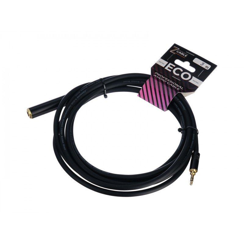 E48-3,5-6,35F-0300-0 Удлинитель-переходник 3,5-6,35мм female, 3м, ZZcable
